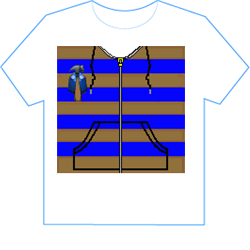 Blue and Brown Bricksmith Hoodie