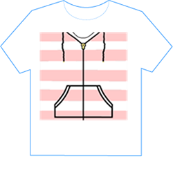 Pink and White Hoodie